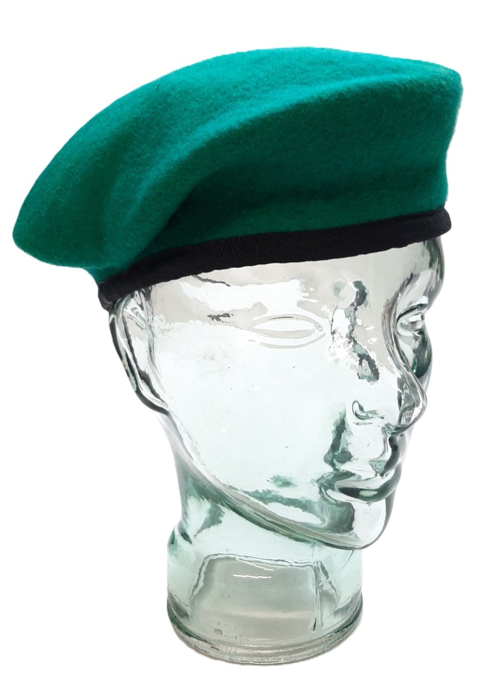 Hobson Beret Light Green With Petersham Rim 100% Wool No Badge 7 1/4