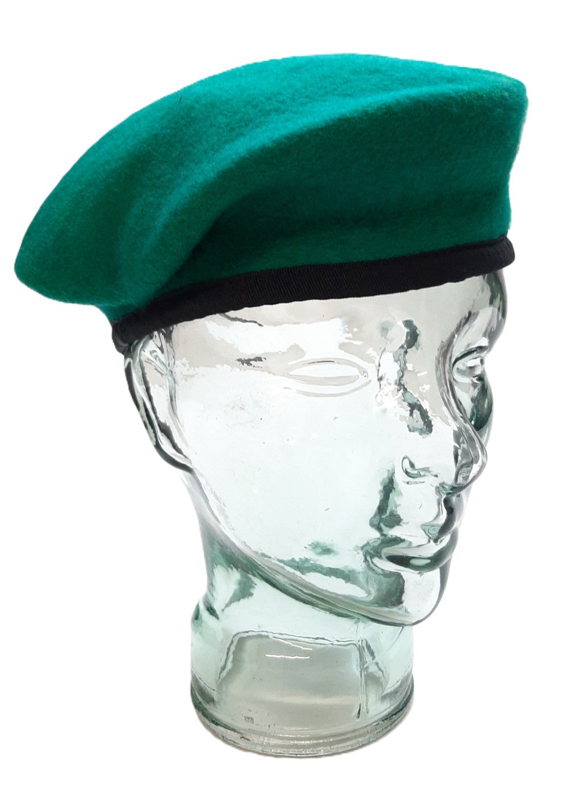 Hobson Beret Light Green With Petersham Rim 100% Wool No Badge 7 1/4