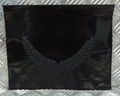 Officers Palmleaf Braid Uncut Cap Peak Black on Black British Made