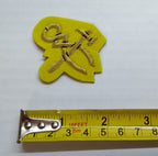 Mess Kit Badge Craftsman Yellow Cavalry British Army Hand Embroidered Patch