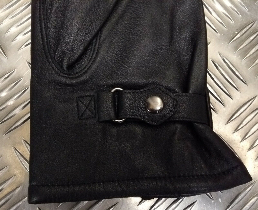 General Service Gloves Black Lined Leather Size 12