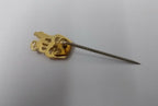 Genuine British Royal Marines RM Gold Colour Officers Crown Pin Badge