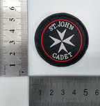 St John Cadets Round Sew on Beret Patch / Badge Genuine British - Used