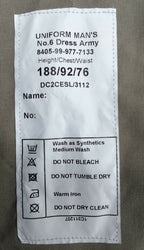British Army No6 Jacket Number Six Uniform Dress Stone / Safari Issue 92cm
