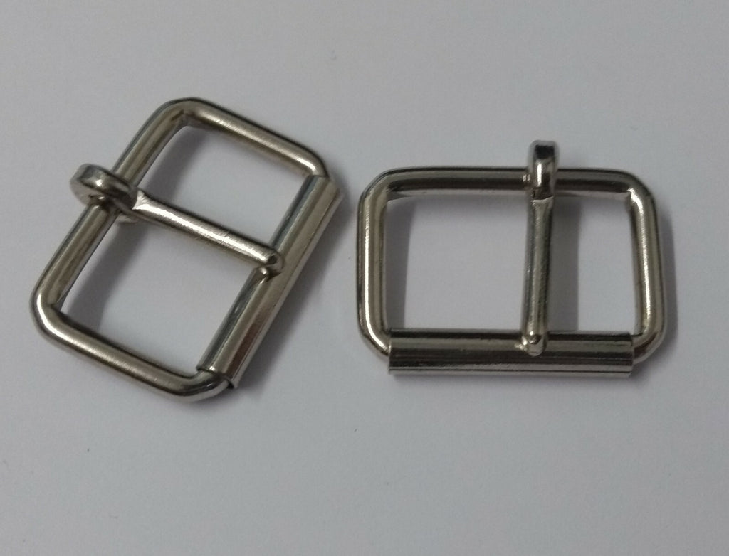 Genuine 1" Nickel Plated Small Roll Buckles X4 STD256