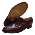 Sanders Guilford Shoes Brown Leather British Semi Brogues Gibson UK 10