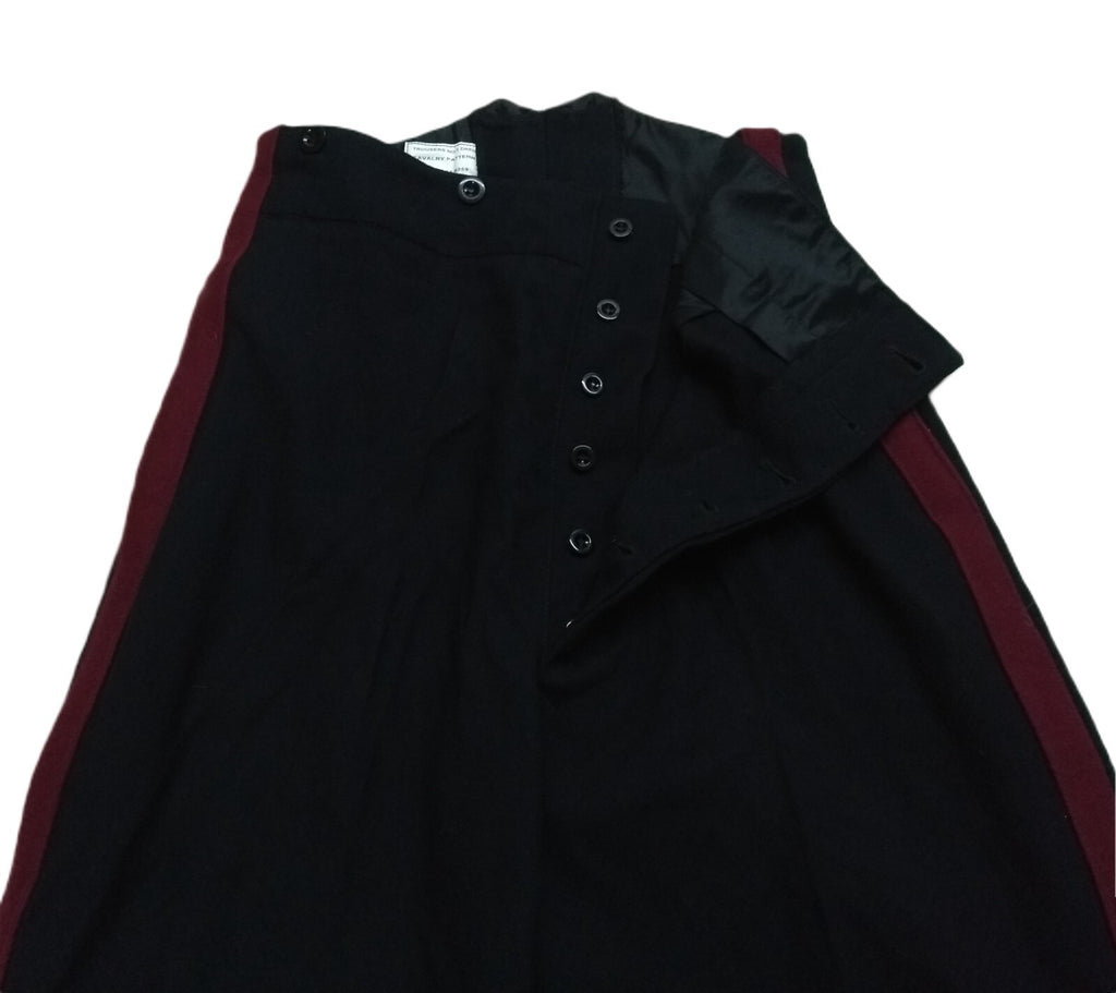 No1 Para Trousers Blue Cavalry Pattern 1" Maroon Stripes British Army W34"