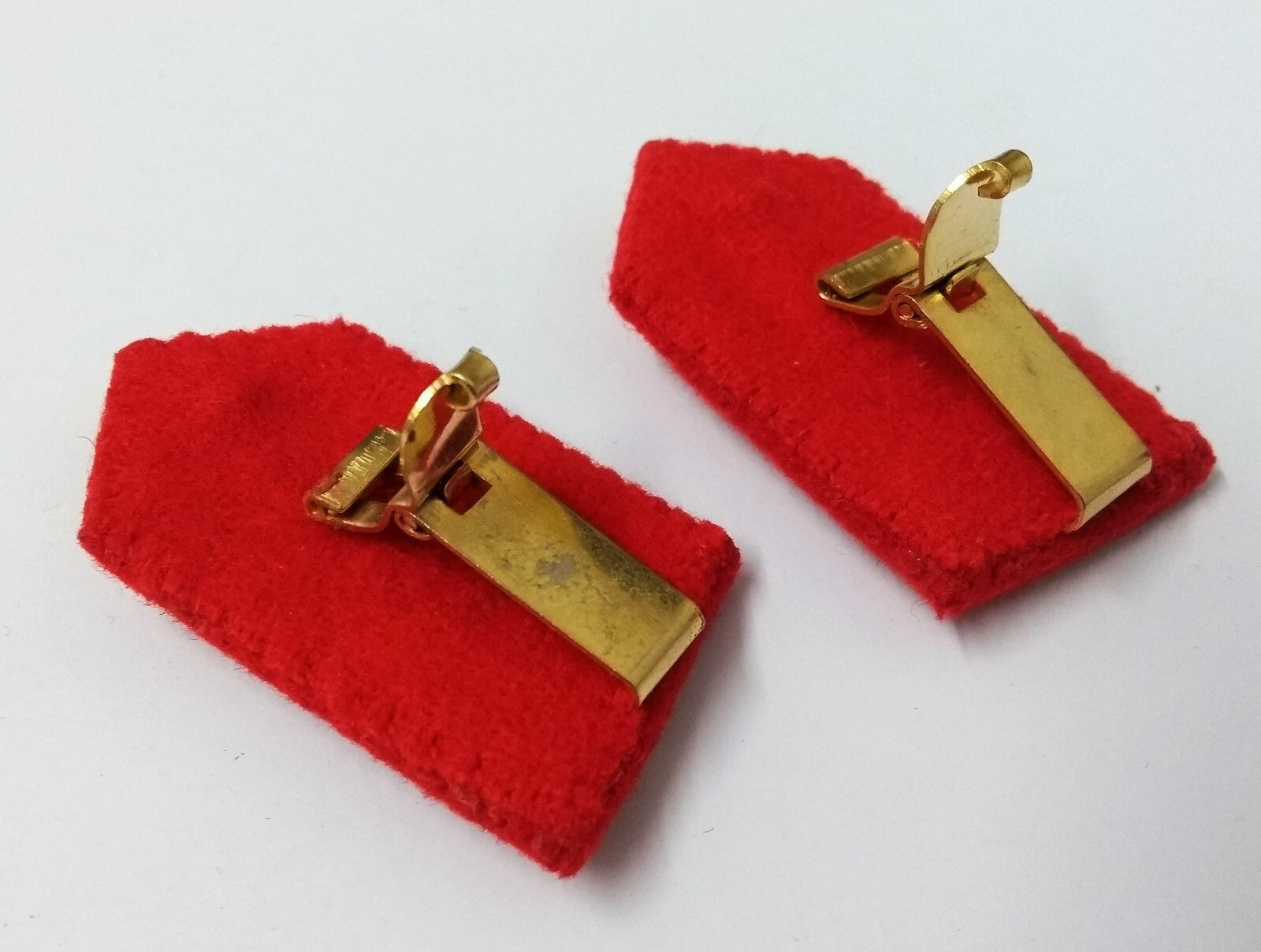 Dubai Gorgets Scarlet Red Melton & Gold Leaf Detail Fancy Dress