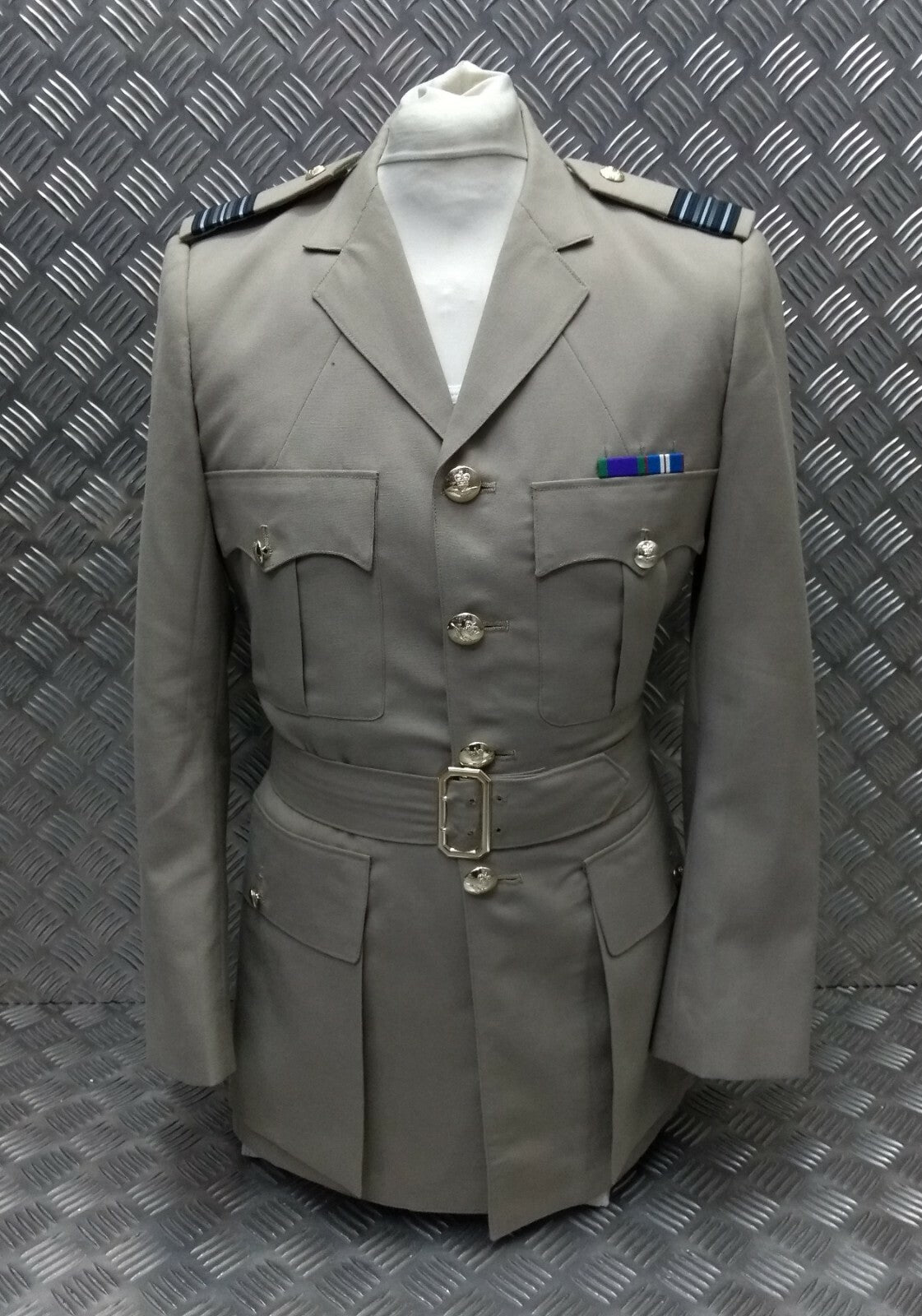British Army No6 Squadron Leader Ofc Dress Jacket Complete With Belt EBYT986