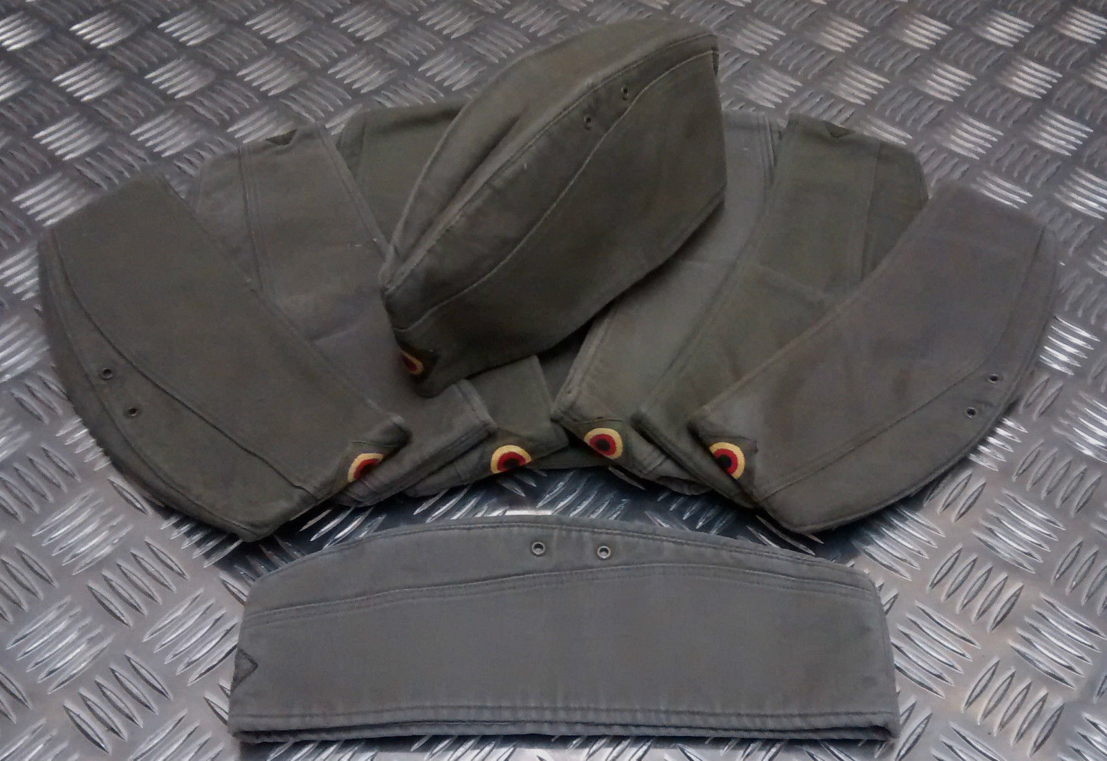 Genuine German Army Bundeswehr Moleskin Forage Flat/Envelope Hat. Green