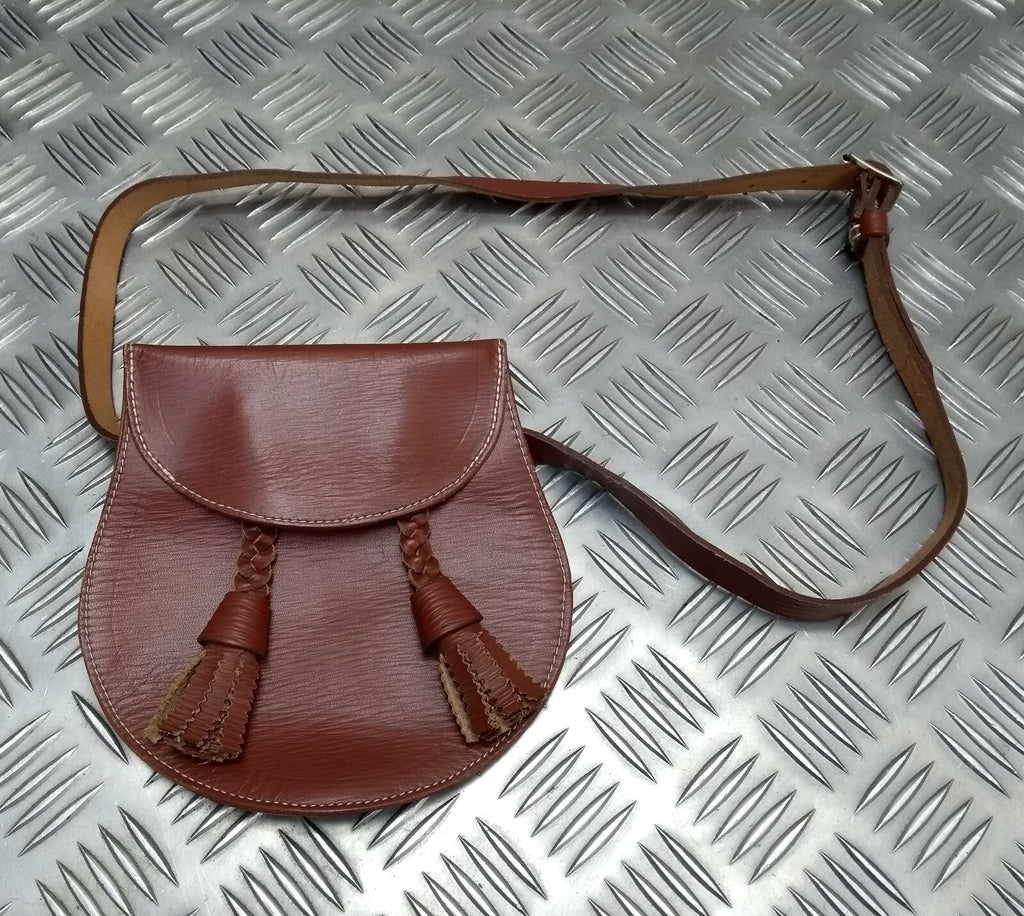 QVS Highland Boys Leather Sporran Purse Queen Victoria School Scotland New