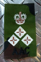 Genuine British Army Woodland DPM Camo AAC Air Corp Rank Slides NEW