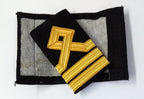 Naval Shoulder Slides / Boards Officers Style Gold Lace Navy