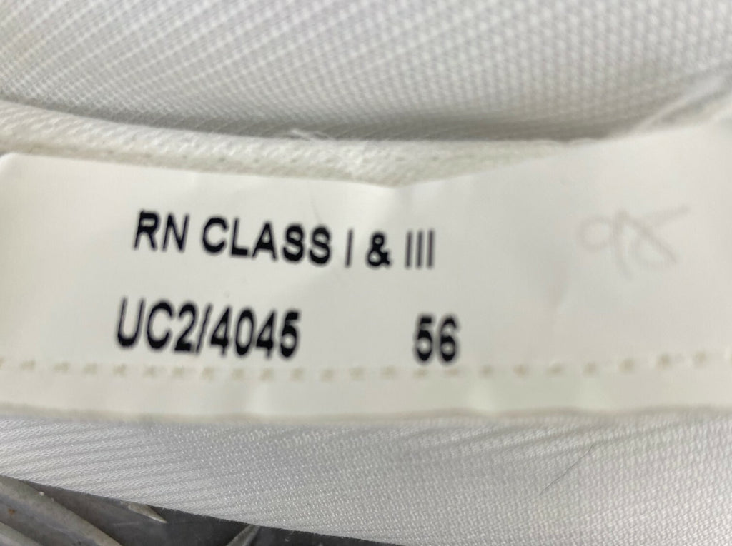 Genuine British Royal Navy RN White Plastic Class I & III Cap / Hat Cover