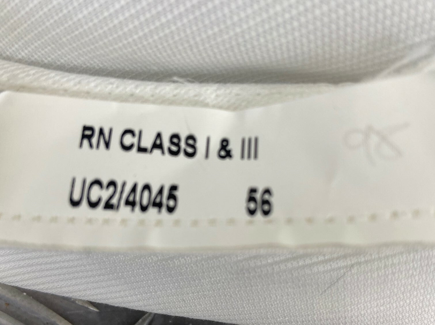 Genuine British Royal Navy RN White Plastic Class I & III Cap / Hat Cover