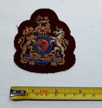 Royal Arms Patch Maroon British Army Old Pattern Embroidered Insignia Badge
