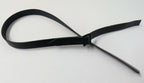 Pillbox Hat Strap Matt Black 10mm Adjustable Pill Box Type Leather Chin Strap