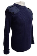 Navy Commando Jumper British Forces Ribbed Naval Blue Pullover No Insignia M