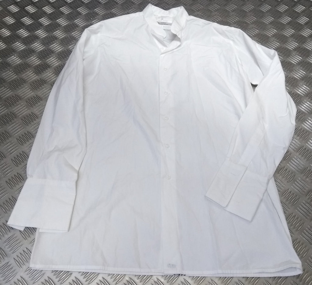 Collarless Shirt Army White Womans Long Sleeve Officers & Mess Dress NEW