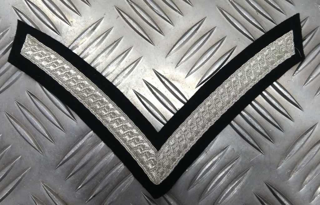 Mess Dress Chevrons Silver Braid On Black
