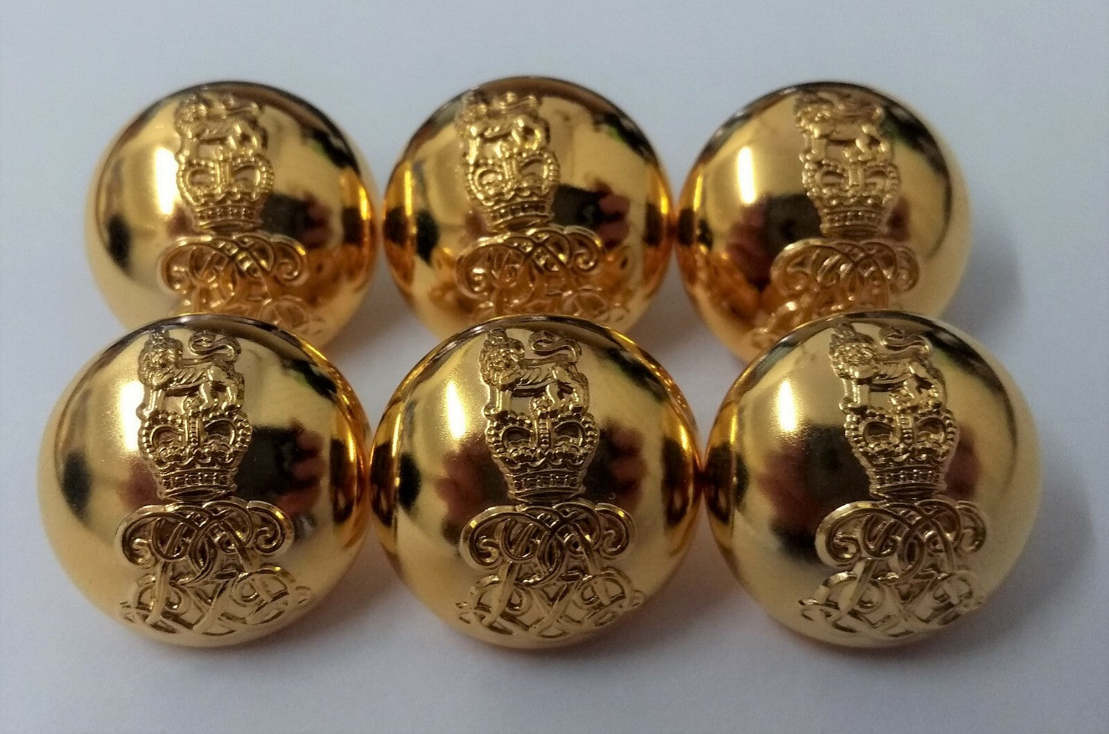 Genuine British Army The Life Guards Regiment Officers Dress Buttons 30L NEW