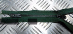 Genuine British 9" Dual Head Green Metal Zip / Zipper Heavy Duty