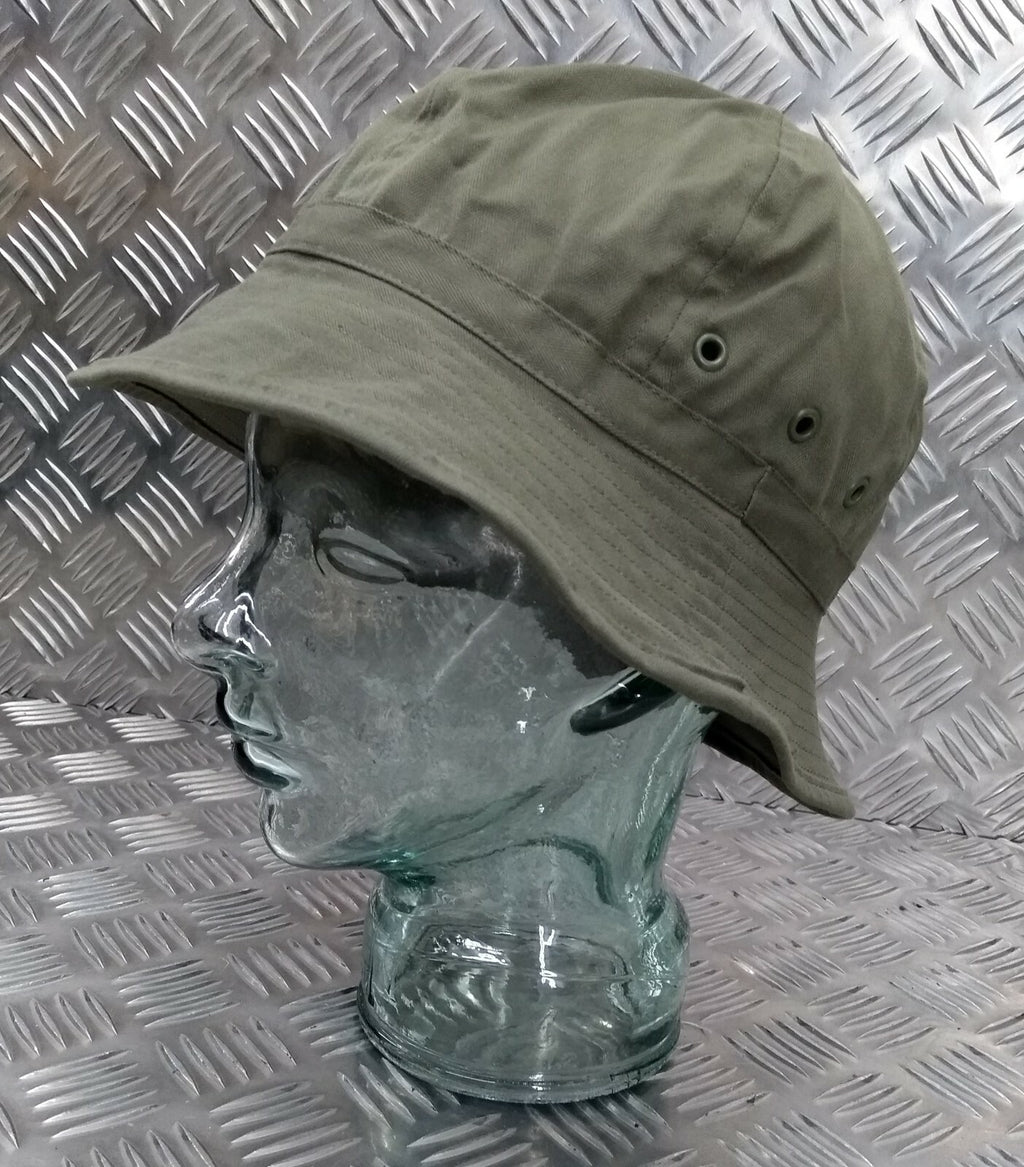 Genuine OD Olive Green Bucket Hat Army Boonie Bush Hat Rave Hat 56cm