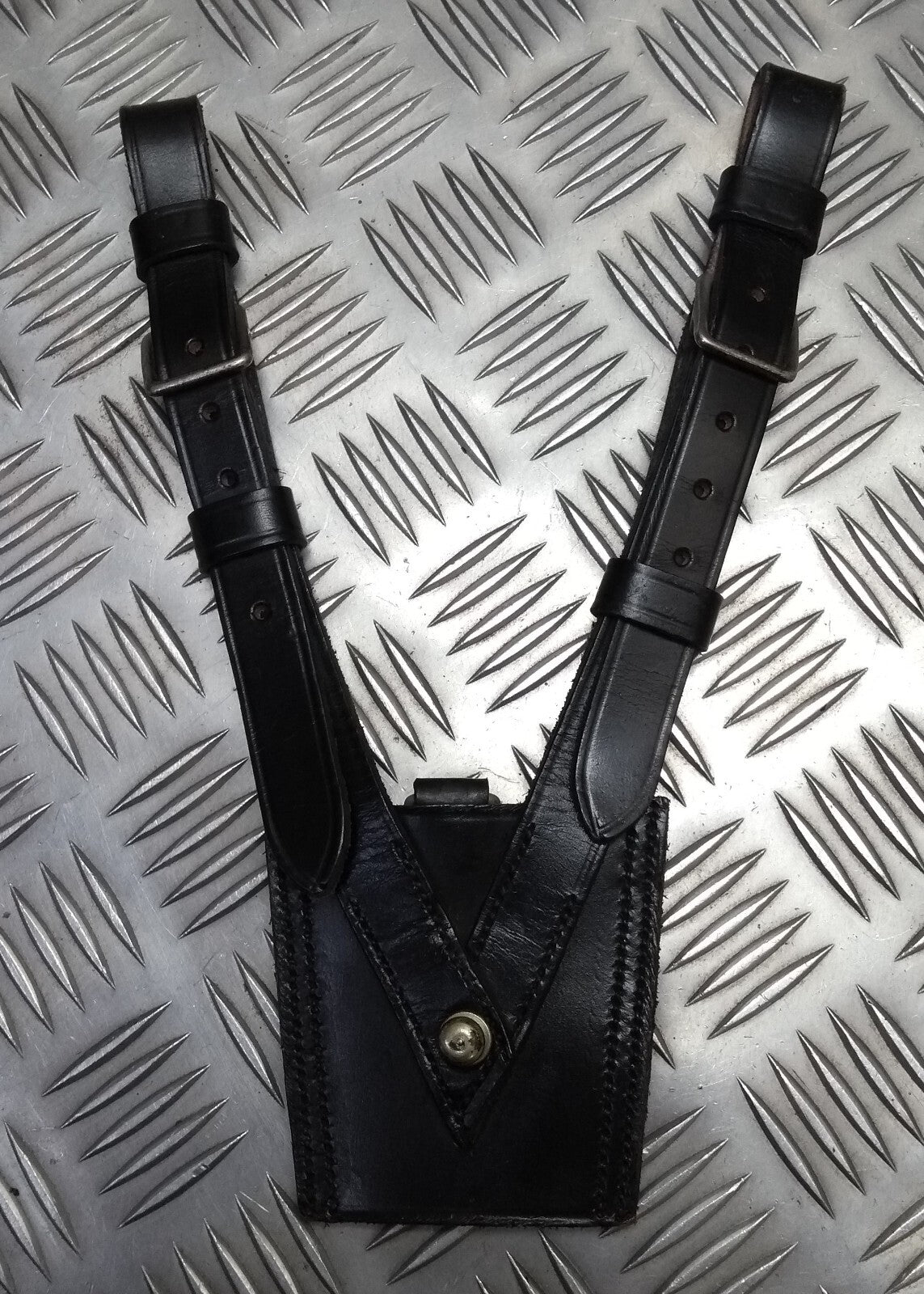 Sword Frog Sam Browne Leather With Chrome Fixings Made In Great Britain