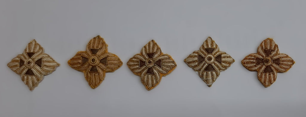 Shoulder Stars AAC Service Dress Hand Embroidered H/E Bath Star / Pips x 5
