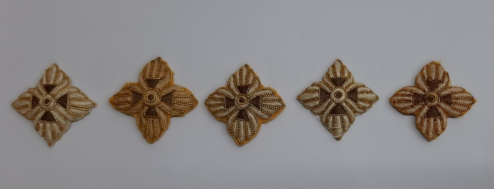 Shoulder Stars AAC Service Dress Hand Embroidered H/E Bath Star / Pips x 5