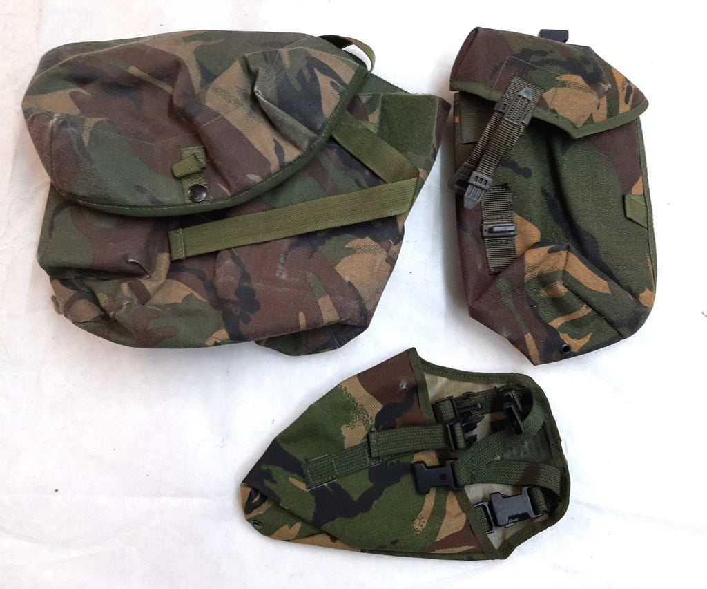 DPM Respirator Case British Army Soldier 95 / 2000 Camo Webbing Bag and Pouches