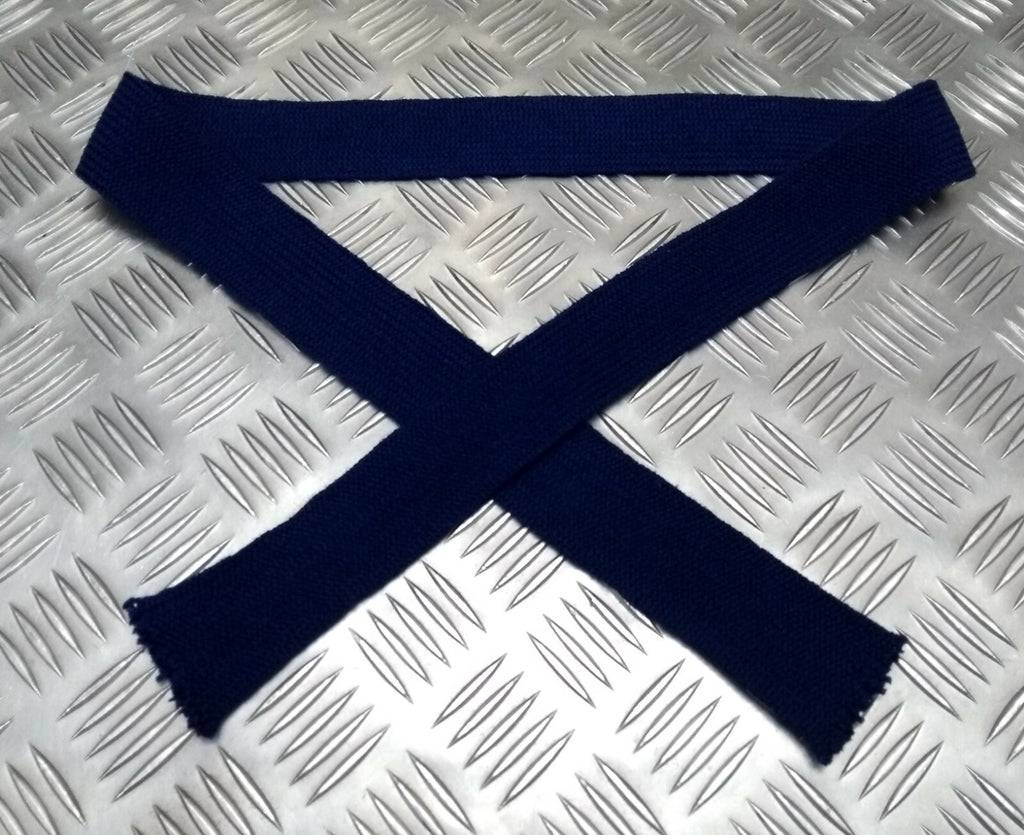 Uniform Necktie Wool British Naval Blue Colour Service Dress Worsted Tie - NEW