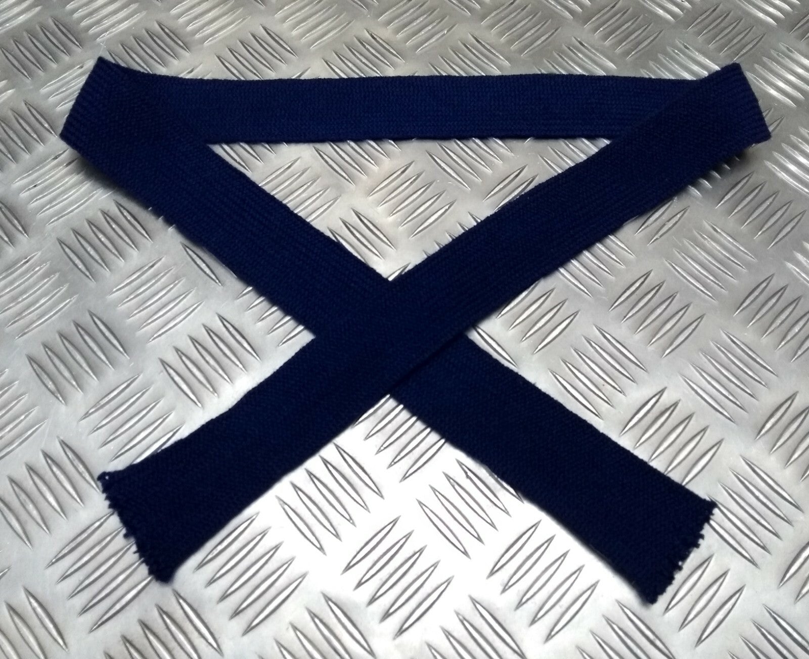 Uniform Necktie Wool British Naval Blue Colour Service Dress Worsted Tie - NEW