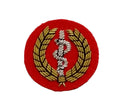 Mess Kit Badge Medical / Medic British Army Red Felt Hand Embroidered Arm Patch