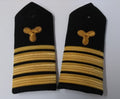 Naval Senior Officers No1 Uniform Shoulder Boards Epaulette Black & Gold Detail