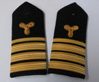 Naval Senior Officers No1 Uniform Shoulder Boards Epaulette Black & Gold Detail