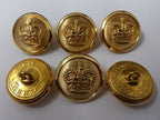 Genuine British Issue Dress Buttons Sovereign Crown Insignia Buttons