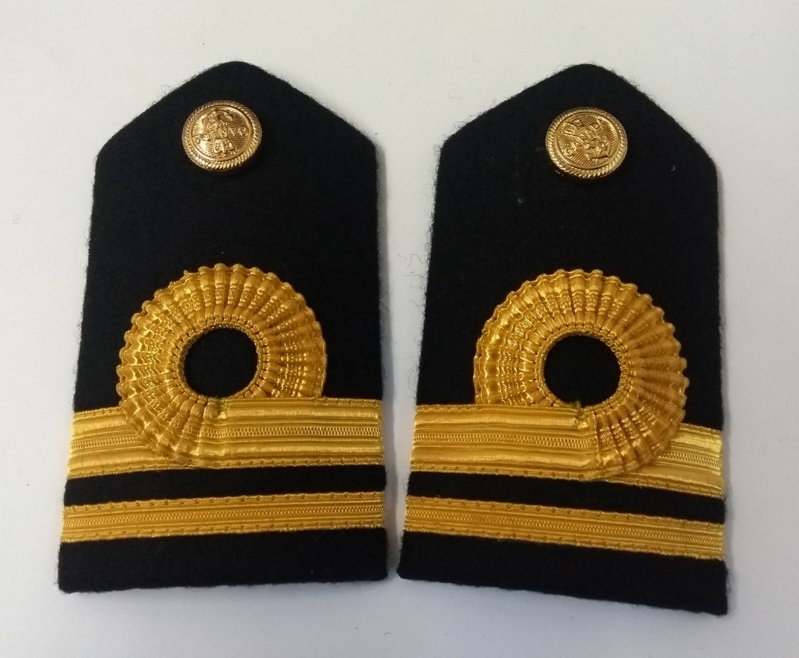 Genuine Canadian Naval Female Gold Wire Rank Shoulder Boards Epaulettes LFS10