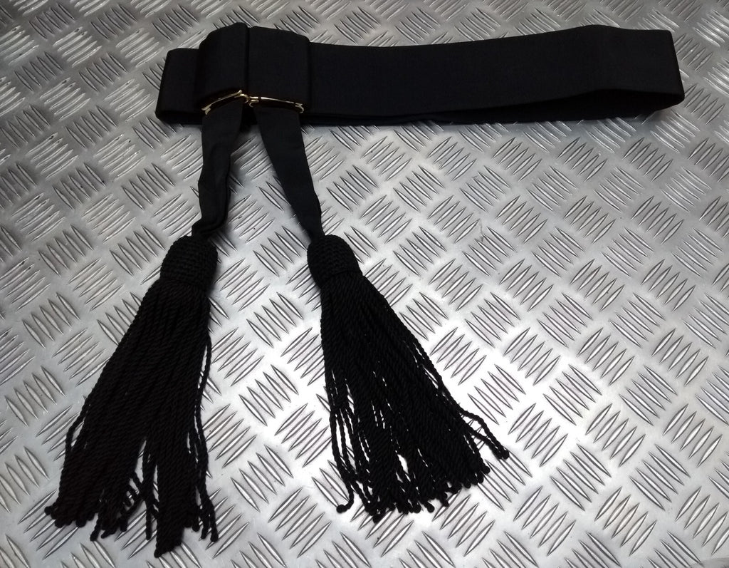 Waist Sash Black No1 Dress Ceremonial Style - NEW