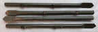 4 Ground Spikes British Army Heavy Duty Fence / Shelter 18 Inch Metal Pole Base