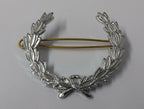 Silver Laurel Leaves Issue Chrome Prong Back Obsolete Pattern GIM184A