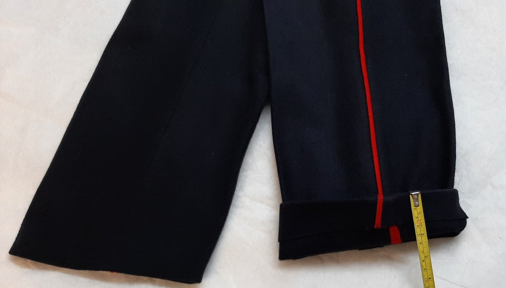Foot Guards Trousers British Army Heavyweight Red Pipe Uniform Dress W36" L32.5"