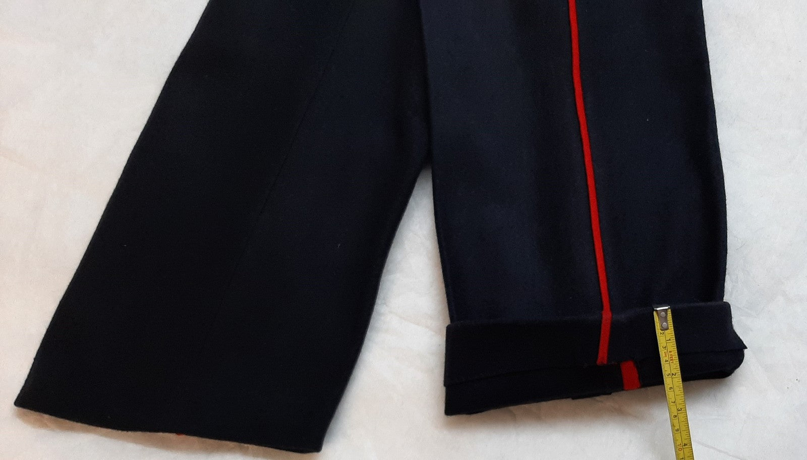 Foot Guards Trousers British Army Heavyweight Red Pipe Uniform Dress W36" L32.5"