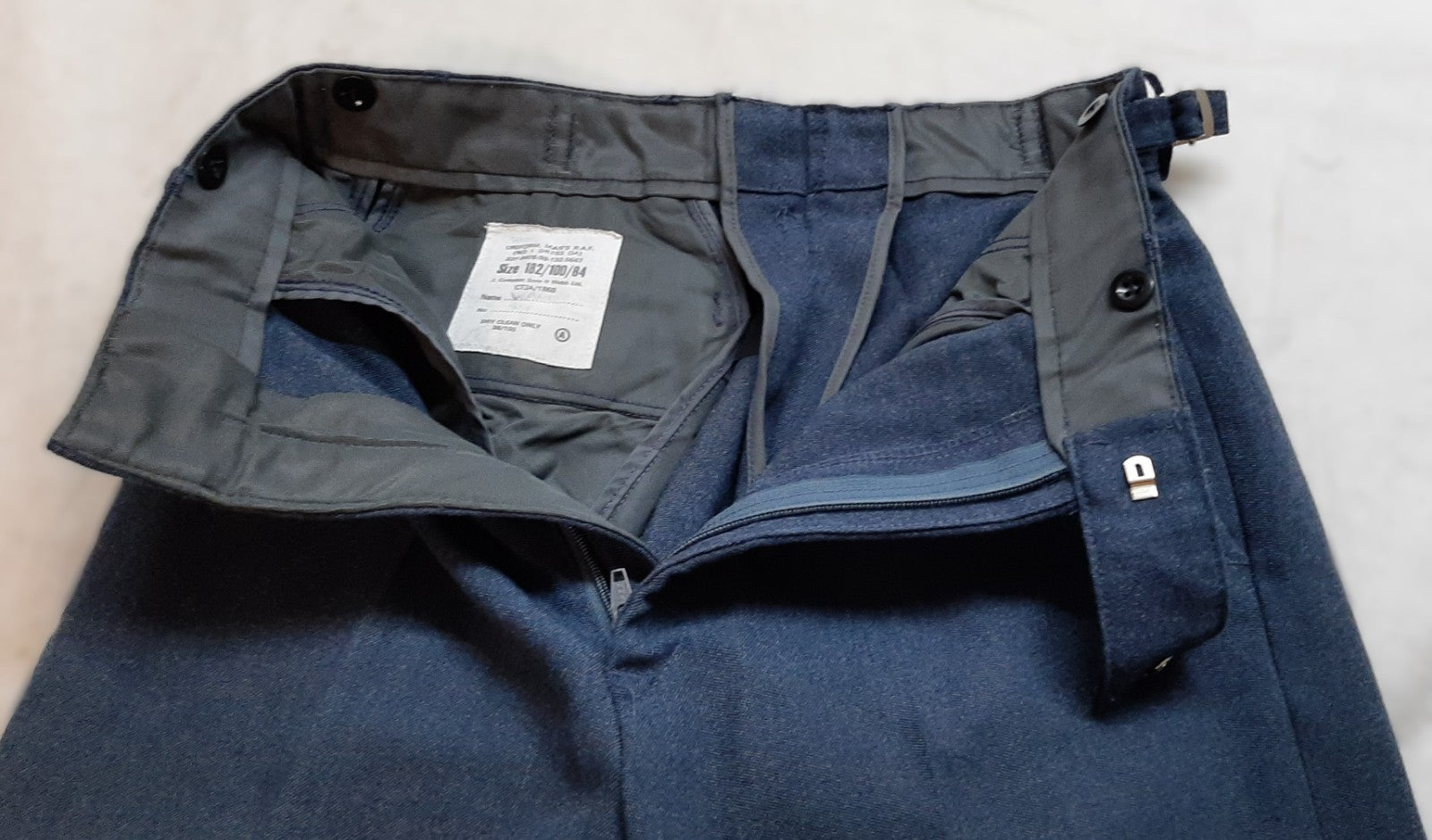 RAF Royal Air Force Dress Trousers Mens Blue - Grey Old Pattern No1 Waist 31"