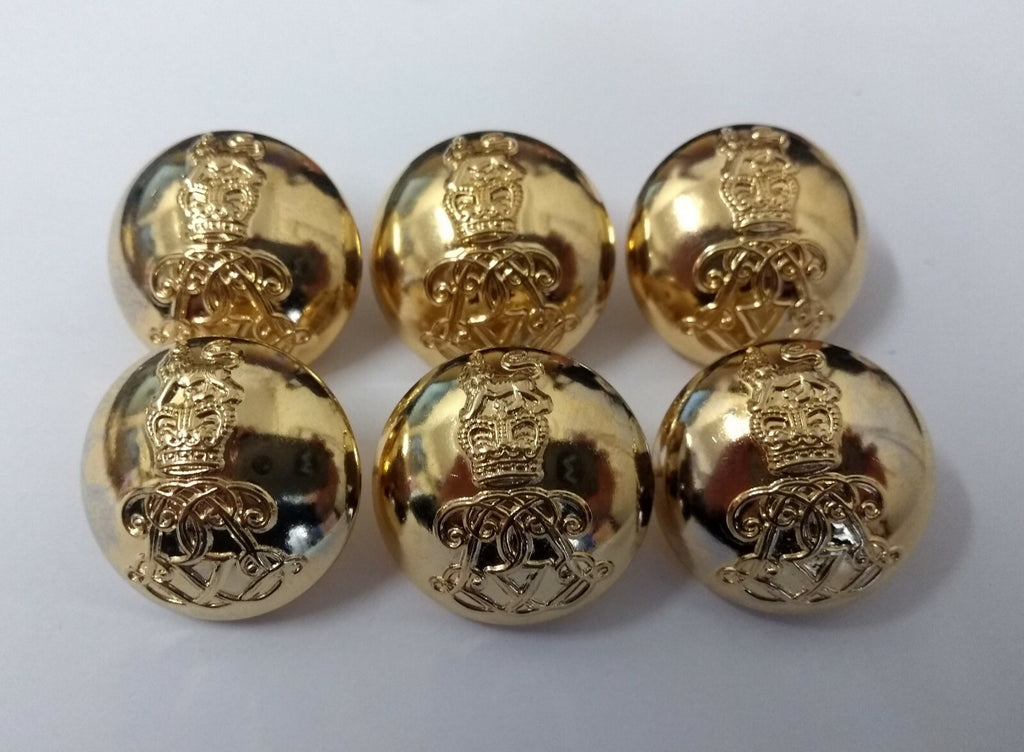 Genuine British Army The Life Guards Regiment Officers Dress Buttons 40L x25