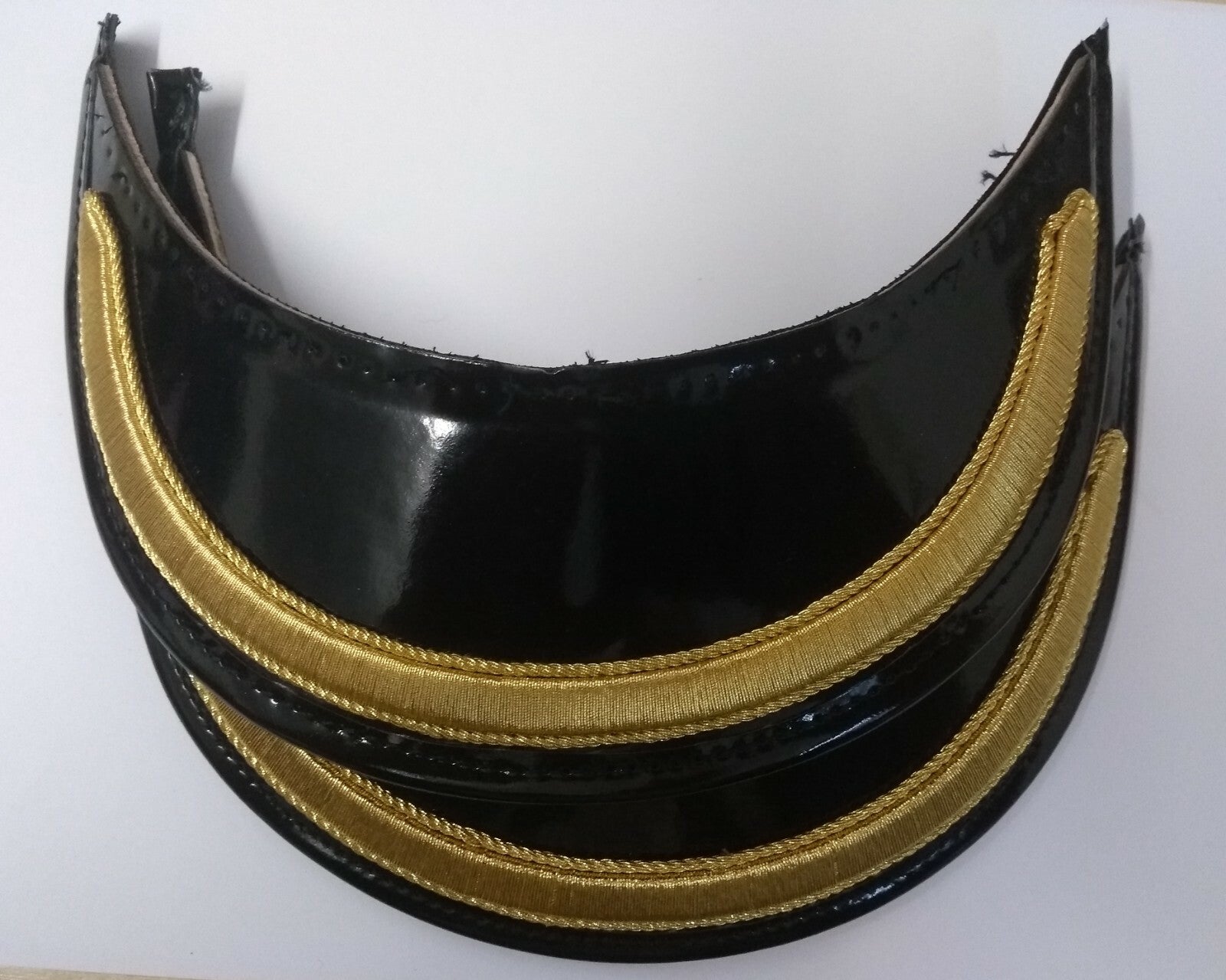 Dress Hat Peaks Snr OFCs 5/8" Gold Mylar for Visor Caps - British Made X2