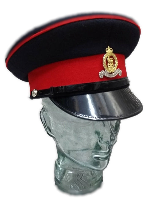 AGC British Army Hat Badge Buttons and Chin Strap Set "Animo et fide"