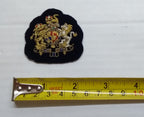 Mess Kit Badge WO1 on Navy British Hand Embroidered Insignia Arm Patch