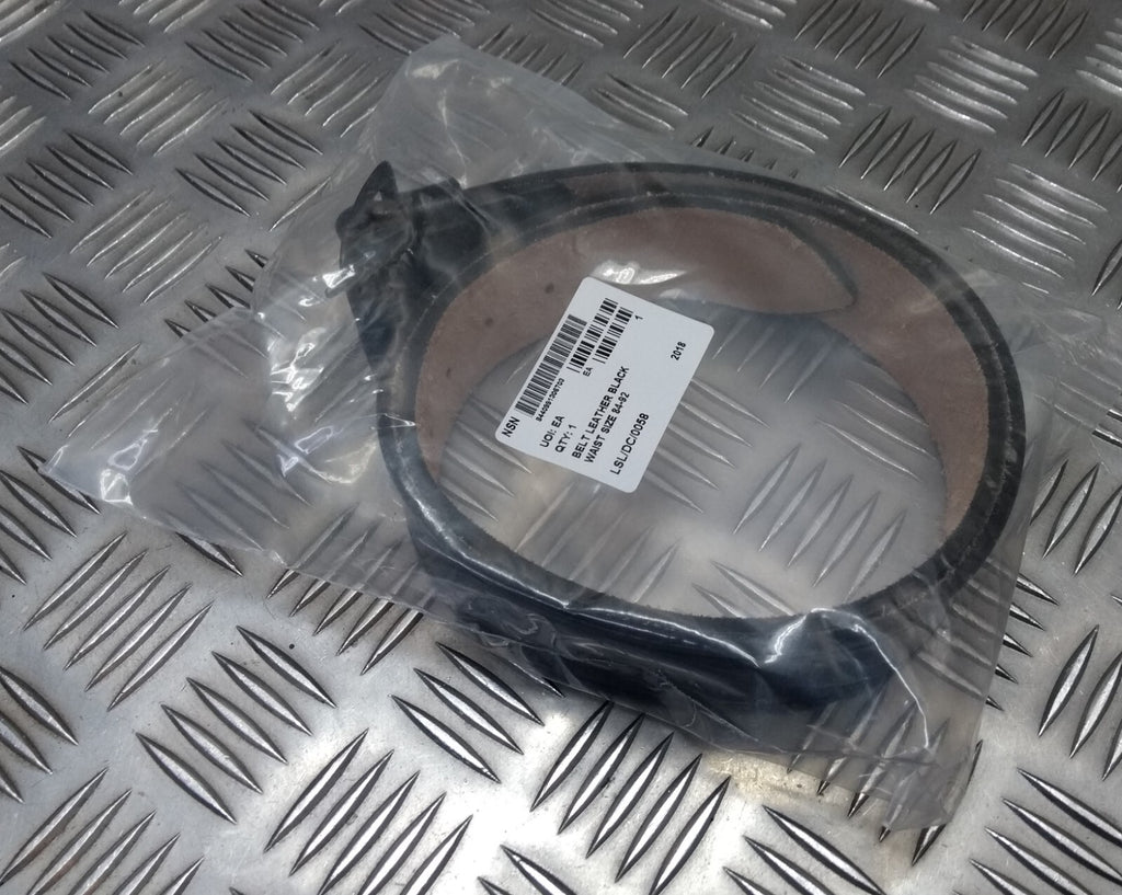 Style Leather Belt, Parade With Subdued Buckle NEW