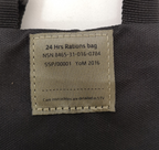 British Army Virtus 24hr Rations Carry Bag Stealth Black